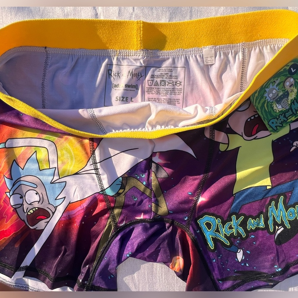 NWT CARTOON NETWORK ADULT SWIM RICK & MORTY BOXER BRIEFS - Picture 3 of 7